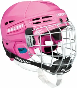 Bauer Prodigy Youth Helmet Combo SR Rose UNI Casque de hockey