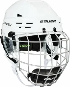 Bauer RE-AKT 85 Helmet Combo SR Blanc L Casque de hockey