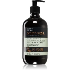 Baylis & Harding Goodness Oud, Cedar & Amber savon liquide naturel mains 500 ml