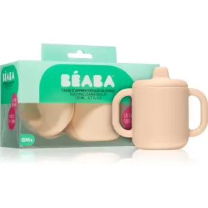 Beaba Silicone learning cup tasse à couvercle Pink 170 ml