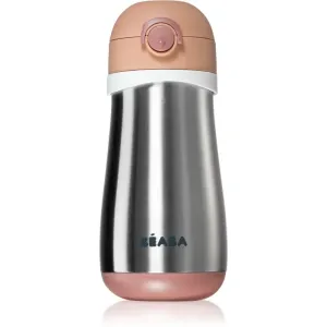 Beaba Stainless Steel Bottle With Handle gourde isotherme Old Pink 350 ml
