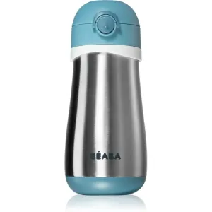 Beaba Stainless Steel Bottle With Handle gourde isotherme Windy Blue 350 ml