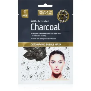 Beauty Formulas Charcoal masque purifiant visage au charbon actif 1 pcs
