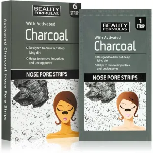 Beauty Formulas Charcoal patch purifiant anti-pores dilatés du nez 6 pcs