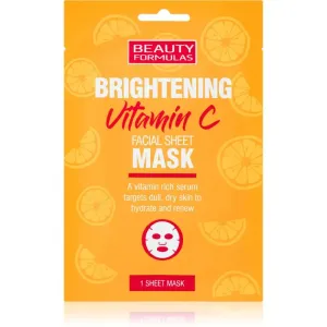 Beauty Formulas Vitamin C masque tissu éclat à la vitamine C 1 pcs