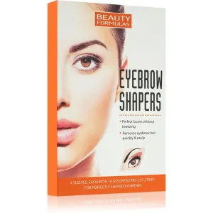 Beauty Formulas Eyebrow Shapers bandes pour l’épilation sourcils 4 pcs