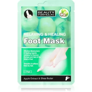 Beauty Formulas Relaxing & Healing masque régénérant pieds forme de chaussettes 1 pcs