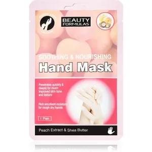 Beauty Formulas Soothing & Nourishing masque régénérant mains forme de gants 1 pcs