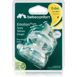 Bebeconfort Emotion Physio Slow Flow tétine de biberon 0-6 m 2 pcs