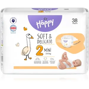 BELLA Baby Happy Soft&Delicate Size 2 Mini couches jetables 3-6 kg 38 pcs