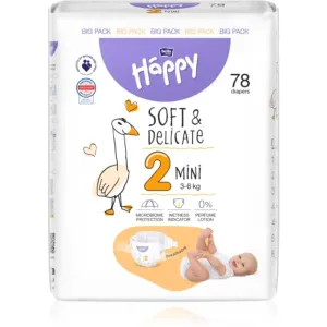 BELLA Baby Happy Soft&Delicate Size 2 Mini couches jetables 3-6 kg 78 pcs