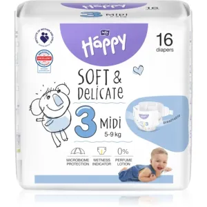 BELLA Baby Happy Soft&Delicate Size 3 MIdi couches jetables 5-9 kg 16 pcs