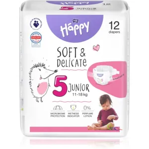 BELLA Baby Happy Soft&Delicate Size 5 Junior couches jetables 11-18 kg 12 pcs