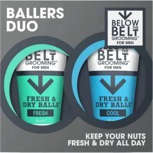 Below the Belt Grooming Fresh and Cool Ballers Duo coffret cadeau pour la toilette intime 1 pcs