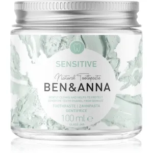 BEN&ANNA Natural Toothpaste Sensitive dentifrice en pot de verre pour dents sensibles 100 ml