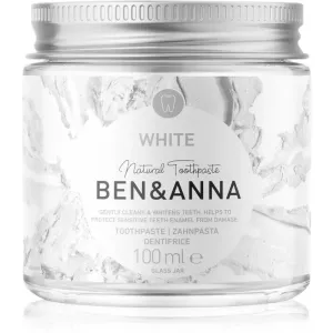 BEN&ANNA Natural Toothpaste White dentifrice en pot de verre effet blancheur 100 ml