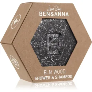 BEN&ANNA Love Soap Shower & Shampoo shampoing et gel douche solide 2 en 1 Elm Wood 60 g