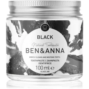 BEN&ANNA Natural Toothpaste Black dentifrice en pot de verre au charbon actif 100 ml