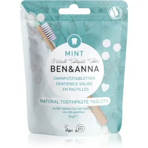 BEN&ANNA Natural Toothpaste Tablets dentifrice en comprimés Mint 36 g