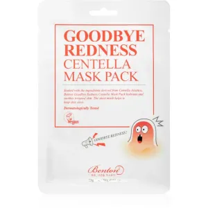 Benton Goodbye Redness Centella masque apaisant en tissu pour peaux à problèmes, acné 10 pcs