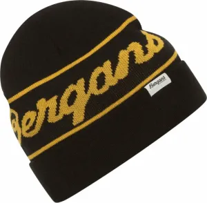 Bergans Bergans Logo Beanie Black/Light Golden Yellow UNI Bonnet de Ski