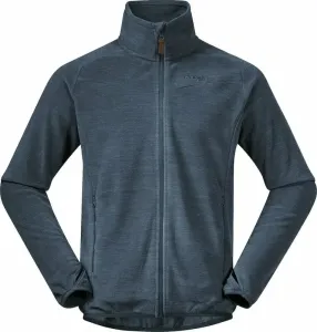 Bergans Hareid Fleece Jacket NoHood Orion Blue XL Sweat à capuche outdoor