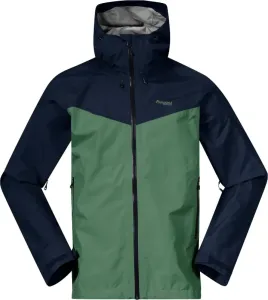 Bergans Skar Light 3L Shell Jacket Men Dark Jade Green/Navy Blue S Veste outdoor