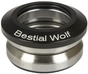Bestial Wolf Integrated Headset Jeu de direction trottinette Noir