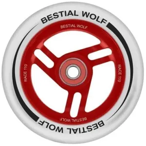 Bestial Wolf Race Roue trottinette Blanco/Red