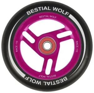 Bestial Wolf Rueda Race Roue trottinette Noir-Rose