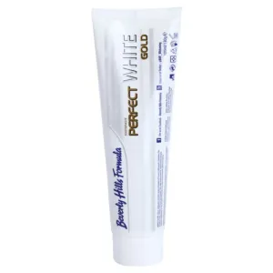 Beverly Hills Formula Perfect White Gold dentifrice blanchissant aux particules d'or saveur Double Mint 100 ml