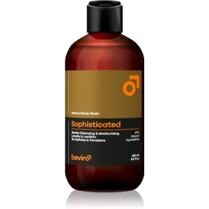 Beviro Natural Body Wash Sophisticated gel de douche pour homme 250 ml