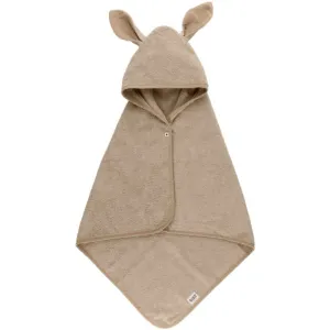 BIBS Kangarooo Hoodie Towel serviette avec capuche Vanila 65 x 65 mc 1 pcs