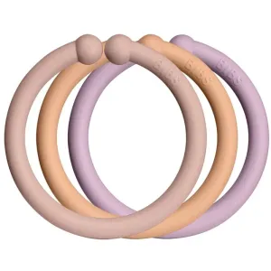 BIBS Loops anneaux de suspension Blush / Peach / Dusky Lilac 12 pcs