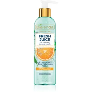 Bielenda Fresh Juice Orange gel micellaire nettoyant pour un effet naturel 190 g