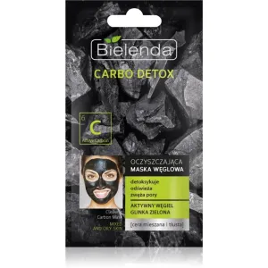 Bielenda Carbo Detox Active Carbon masque purifiant au charbon actif pour peaux grasses et mixtes 8 g