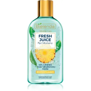 Bielenda Fresh Juice Pineapple eau micellaire pour une peau lumineuse 500 ml #117607