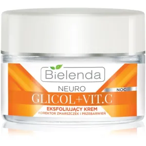 Bielenda Neuro Glicol + Vit. C crème de nuit effet exfoliant 50 ml #109949