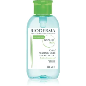 Bioderma Sébium H2O eau micellaire pour peaux mixtes et grasses avec doseur 500 ml #101160