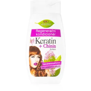 Bione Cosmetics Keratin + Chinin après-shampoing régénérant pour cheveux 260 ml