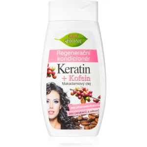 Bione Cosmetics Keratin + Kofein après-shampoing régénérant pour cheveux 260 ml