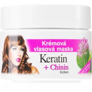 Bione Cosmetics Keratin + Chinin masque crème pour cheveux 260 ml