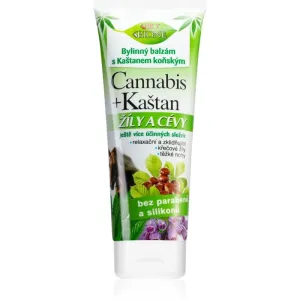 Bione Cosmetics Cannabis + Horse Chestnut fluide d'herbes pour le traitement des varices 200 ml