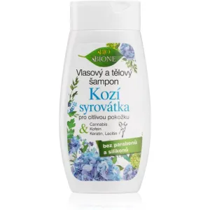 Bione Cosmetics Kozí Syrovátka shampooing doux pour peaux sensibles 260 ml