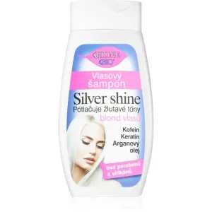 Bione Cosmetics Silver Shine shampoing neutralisant les reflets jaunes 260 ml
