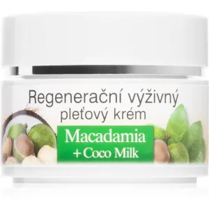 Bione Cosmetics Macadamia + Coco Milk crème régénérante visage nutrition et hydratation 51 ml