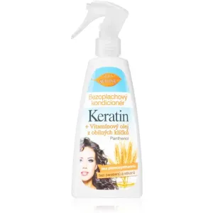 Bione Cosmetics Keratin + Grain après-shampoing sans rinçage en spray 260 ml
