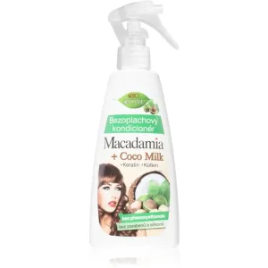 Bione Cosmetics Macadamia + Coco Milk après-shampoing sans rinçage en spray 260 ml
