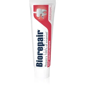 Biorepair Fast Sensitive Repair dentifrice bio-actif qui réduit la sensibilité dentaire et restaure l'émail dentaire 75 ml