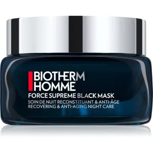 Biotherm Homme Force Supreme masque de nuit rénovateur noire pour homme 50 ml